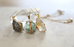 The Fluorite Necklace // Gold