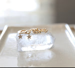 The Triple Star Hoop Earrings
