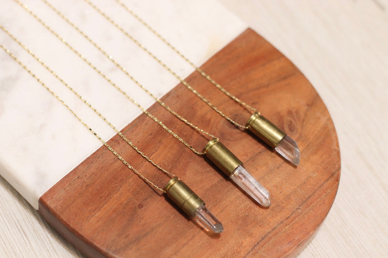 The Crystal Bullet Necklace