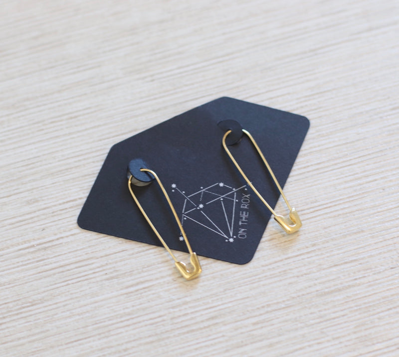 The Punk Pin-Up Earrings // Gold