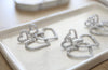 The Double Heart Earrings
