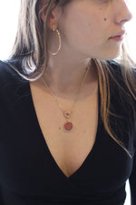 The Karly Necklace // Red Druzy