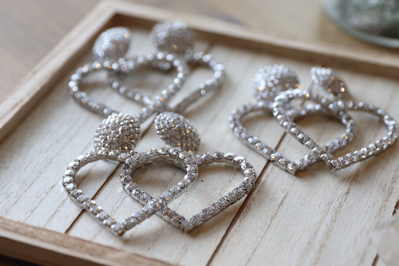 The Glitz Heart Earrings